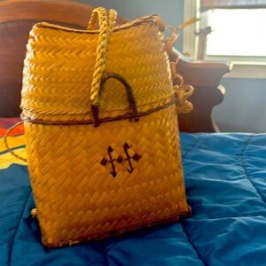 Basket weave Buri Bag, new